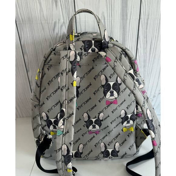 Betsey Johnson French Bulldog Bow Tie Backpack - Picture 5 of 9